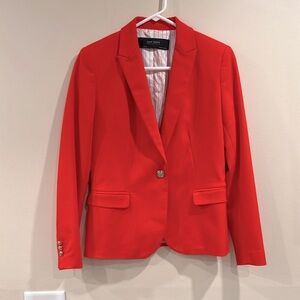 Zara Vibrant Red Suit Jacket
